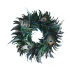The manufacturer supplies Halloween black feather rings, festival decorations, garlands, front door hangers and black door hangers Item Picture